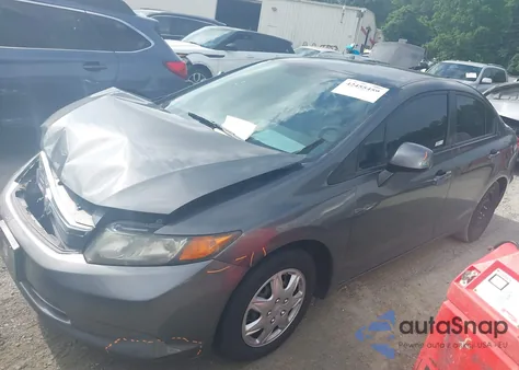 2012 Honda Civic Lx из США, поврежденный, VIN 2HGFB2E57CH539365